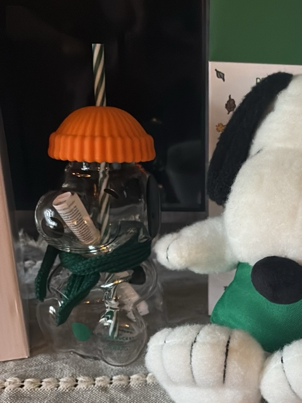 Peanuts Snoopy Starbucks cold cup. New